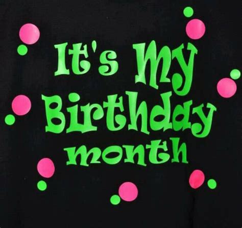 Its My Birthday Month Shirt With Pink And Green Dots
