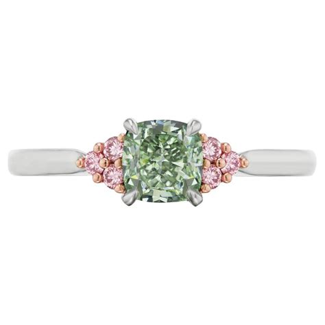 Charles Krypell Gia Certified Natural Fancy Yellow Pink Diamond