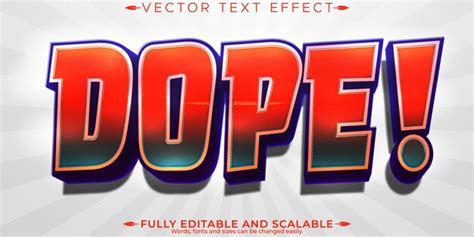 Premium Vector Dope Text Effect Editable Modern And Poster Text Style