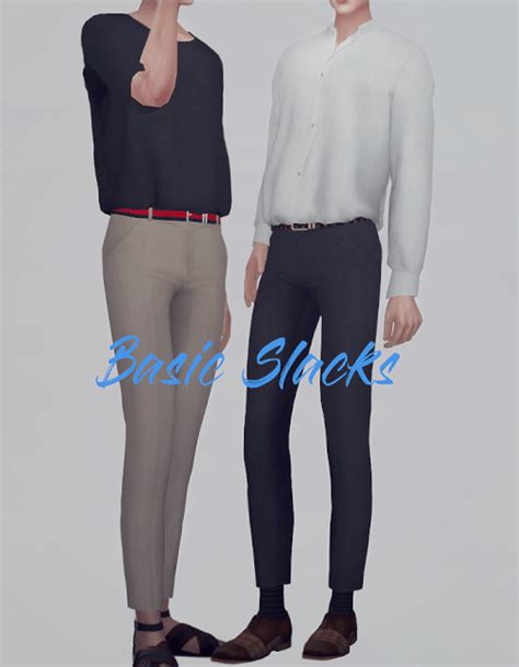 Kk Male Basic Slacks For The Sims 4 Spring4sims Sims 4 Male Clothes