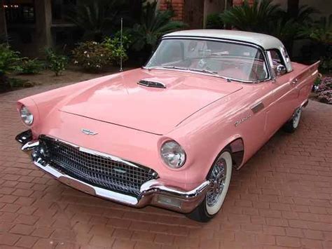 1957 Pink Thunderbird Old Vintage Cars Classic Cars Vintage Classic