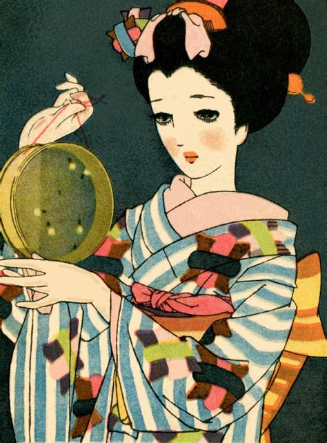the kimono gallery japanese vintage art japanese art japanese illustration