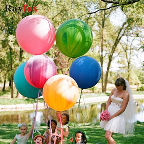 90cm Giant Balloon Transparent Party Balloons Inflatable Latex Round
