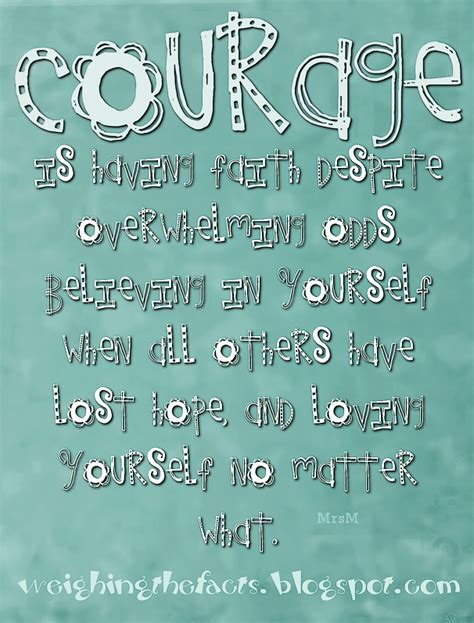 Weighing The Facts: Recovery Inspiration: Courage is...