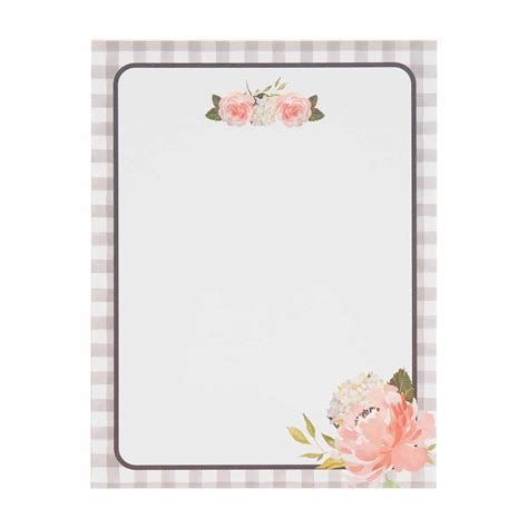 Tear Off Floral Notepad