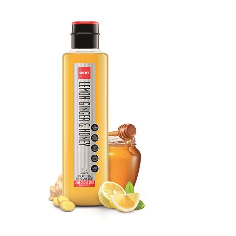 Shott Lemon Ginger And Honey Syrup Flavoured Syrups Smiths Of London