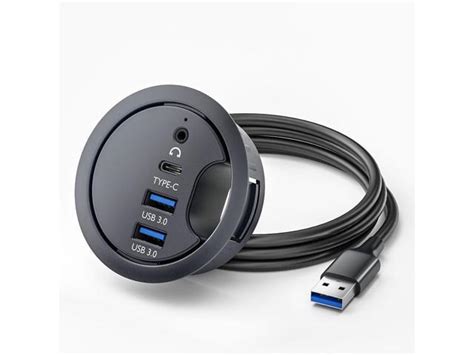 Desk Grommet Usb 30 Hub With 2x Type A Usb 30 1x Type C Port 1x 3