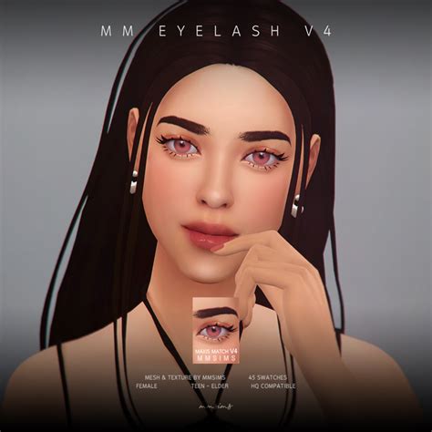 Mmsims Eyelash Maxis Match V Patreon Maxis Match Sims Cc Packs