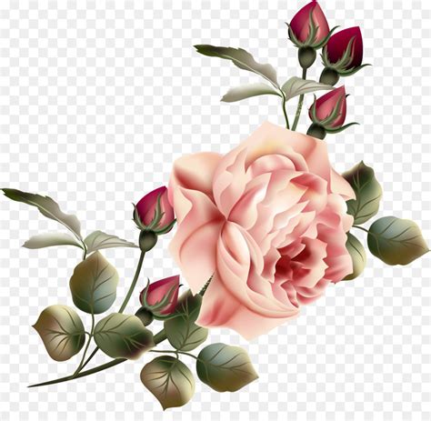 Flower Garden Roses Clip Art Vintage Flowers 50574835 Transprent Png