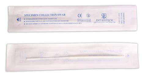 Buy 500 Pack Sterile Nasopharyngeal Swab Flocked Nasal Swabs For Sampling 80 Mm Break Point