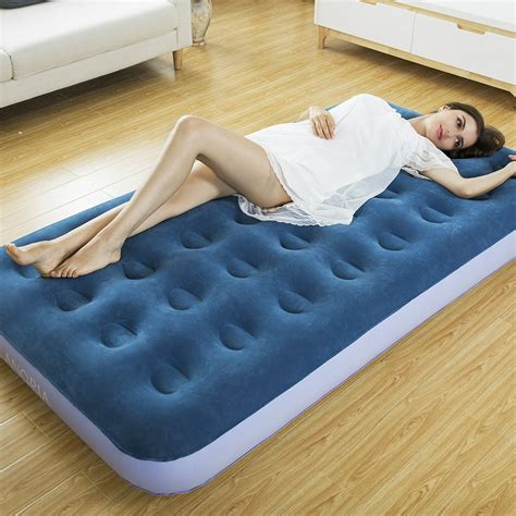 Langria Upgraded Twin Size Inflatable 85 Inches Air Mattress Electric