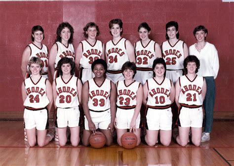 Rhodes College Digital Archives Dlynx Womens Basketball Team 1986