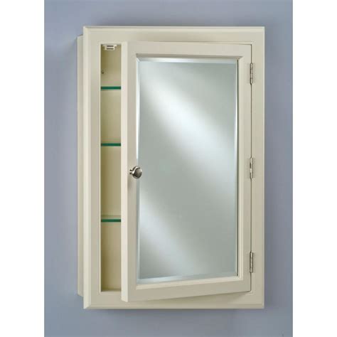 Afina Devon 25 In X 33 In Recessed Or Surface Mount White Large Wood
