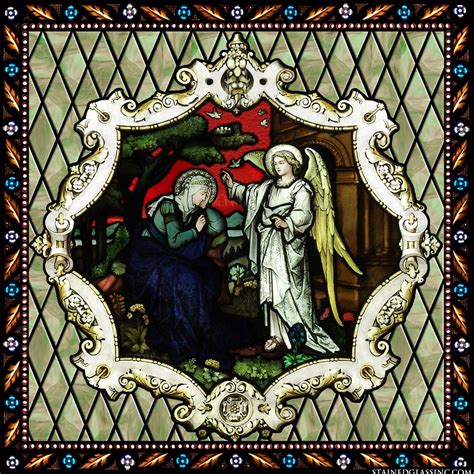 Angel Religious Stained Glass Window
