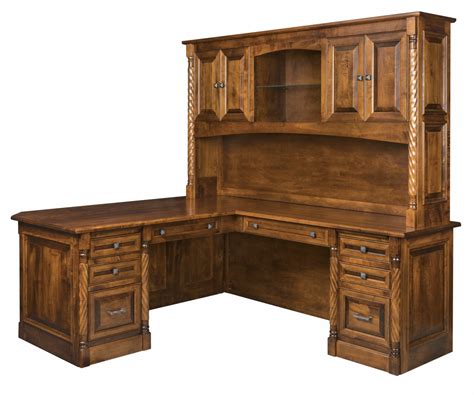 Kincaid Corner And Return Desk With Hutch 83 Amish Furniture Haus