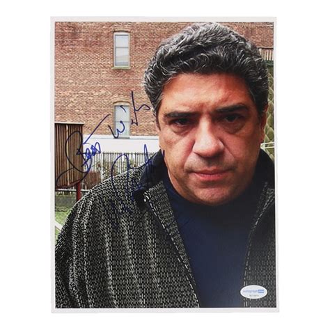 vincent pastore signed the sopranos 8x10 photo inscribed best wishes autographcoa