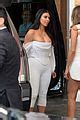 Kim Kardashian Flaunts Curves Cleavage In White Jumpsuit Photo