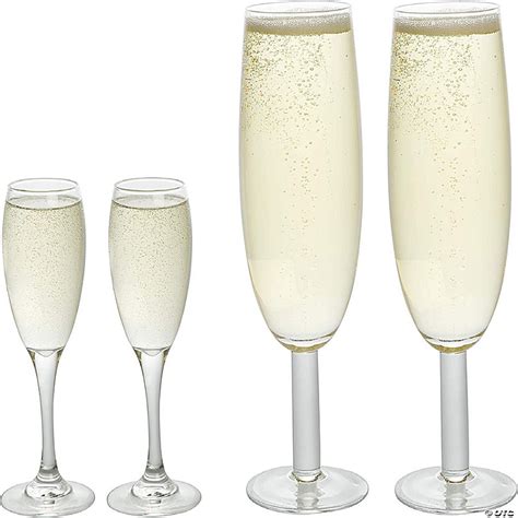 Scs Direct Extra Large Giant Champagne Flute Glasses 2 Pack 25oz Per Glass Each Holds About