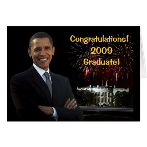 Obama Graduation Congratulations Card Zazzle