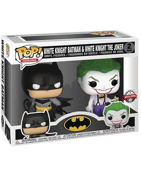 Funko Pop Dc Heroes White Knight Batman And Joker Special Edition