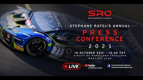 Live Sro Motorsports Group Annual Press Youtube