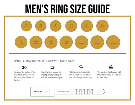 10 Best Men S Printable Ring Size Chart Artofit