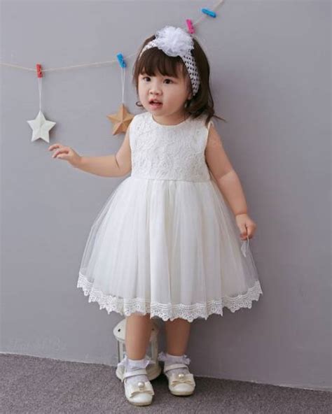 Vestido Branco Infantil 53 Modelos Deslumbrantes Para Crianças