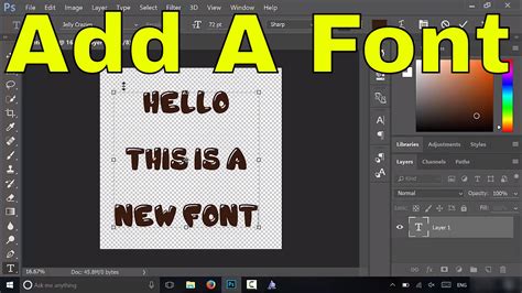 How To Add A Font In Photoshop Tutorial Youtube