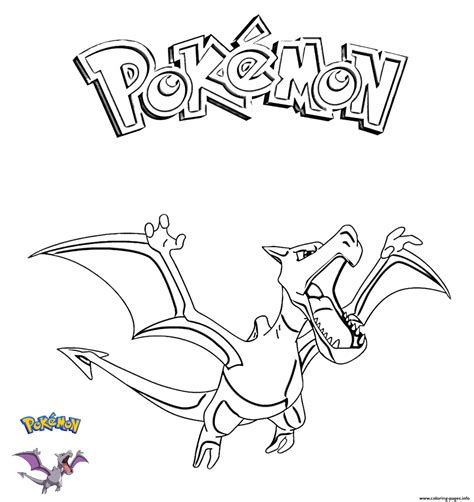 89 pokemon pictures to print and color. Aerodactyl Pokemon Coloring Pages Printable