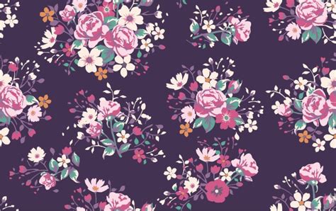 15 Purple Floral Patterns Flower Patterns Freecreatives