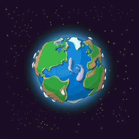 Cartoon Earth Concept Stock Vector Image 62110945