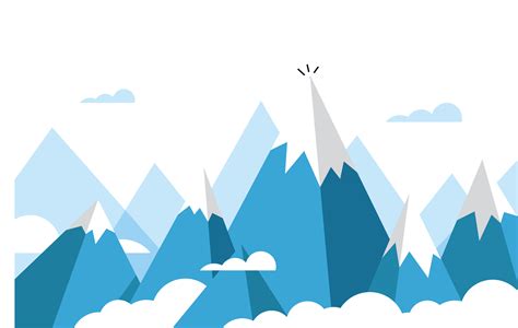 Mountain Png Everest Free Png Image Snow Mountain Vector Png Images
