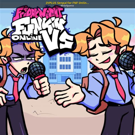 2vplus Senpai For Fnf Online Vs Friday Night Funkin Mods