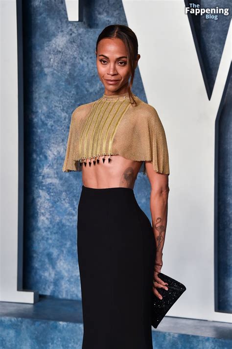 Zoe Saldana Flashes Her Nude Tits At The 2023 Vanity Fair Oscar Party 17 Photos Thefappening