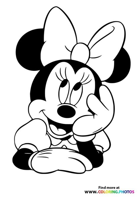 Minnie Mouse Coloring Pages For Kids
