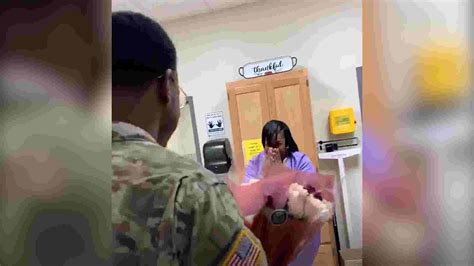 Soldier Surprises Mom With Return Home In Time For Thanksgiving