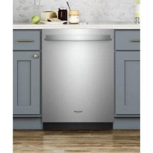 Monochromatic stainless steel feb 10, 2013 · ㊘ gold series wdf750say 24″ full console built in dishwasher with 5. Whirlpool Top Control Built-In Tall Tub Dishwasher in ...