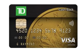 Plus, get the first year annual fee waived for the primary and 1st additional cardholder. Rewards Canada: TD Cash Back Visa Infinite Card - 6% Cash Back on select categories for the ...