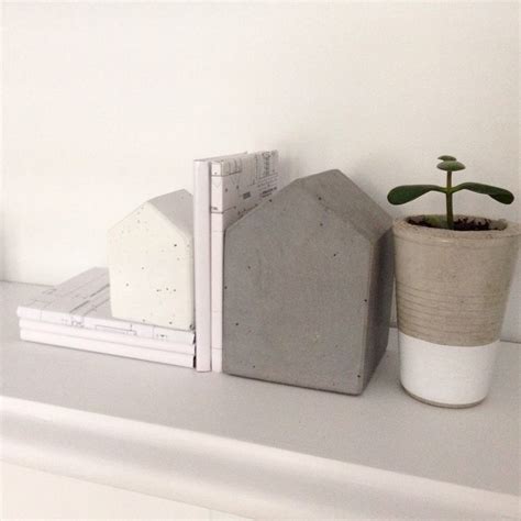 Concrete Bookends $55 set www.obtaindesign.com.au | Contemporary