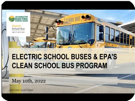 Autobuses Escolares Eléctricos Y El Programa De Autobuses Escolares
