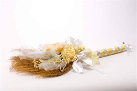 Yellow Wedding Brooms