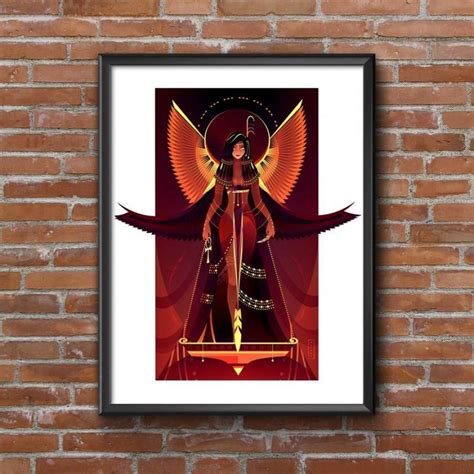 manh1712 goddess maat gods and goddess of egypt poster poster art design