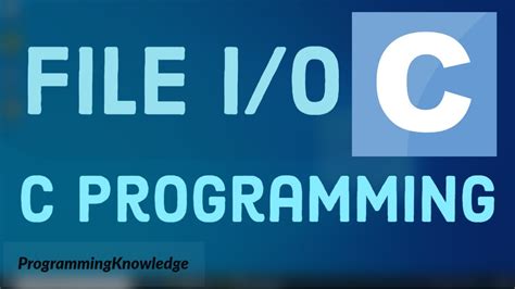 C Programming Tutorial For Beginners C File I O Create Open Write And Close A File Youtube