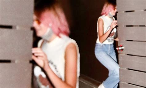 Kaia Gerber Opts For A New Playful Hairstyle As She Debuts A Pink Bob