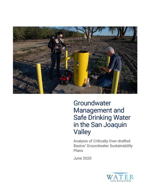 Groundwater Management And Safe Drinking Water In The San Joaquin