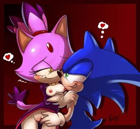 Blaze The Caty And Sonic The Hedgehog By Nancher Hentai