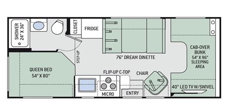 Dodge/mercedes sprinter chassis is a great option for small rv's. Fleetwood Tioga Rv Floor Plans