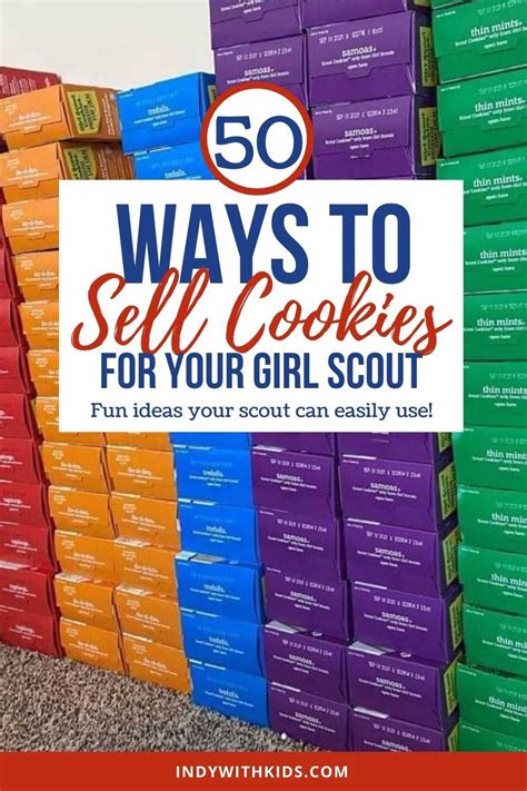 Ideas To Help Your Girl Scout Sell Cookies Girl Scout Gifts Girl Scout Camping Girl Scout