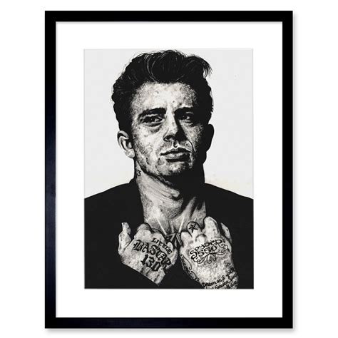 James Dean Tattoo Inked Ikons Wayne Maguire Framed Wall Art Print 12x16 In 35 49 Picclick