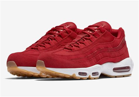 Nike Air Max 95 Premium Sail And Gym Red Available Now